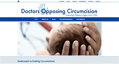 Desktop Screenshot of doctorsopposingcircumcision.org
