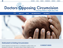Tablet Screenshot of doctorsopposingcircumcision.org